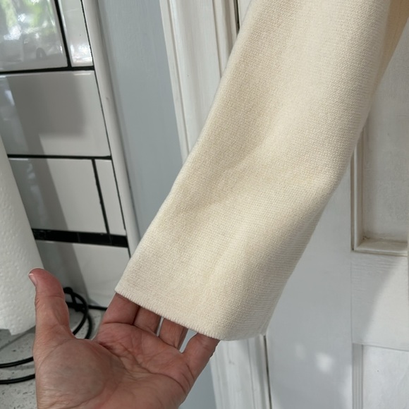 J. Crew 365 Sophie Open Front Sweater Blazer in Cream - Size XL - Picture 10 of 13